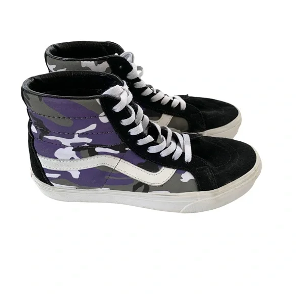 Vans SK8-HI REISSUE POP CAMO Purple High Top Sneaker 8 Women’s - Picture 13 of 16